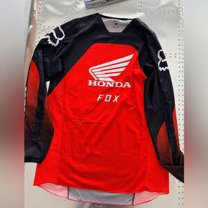 Fox Honda Red and Black Men's Motocross Jersey
